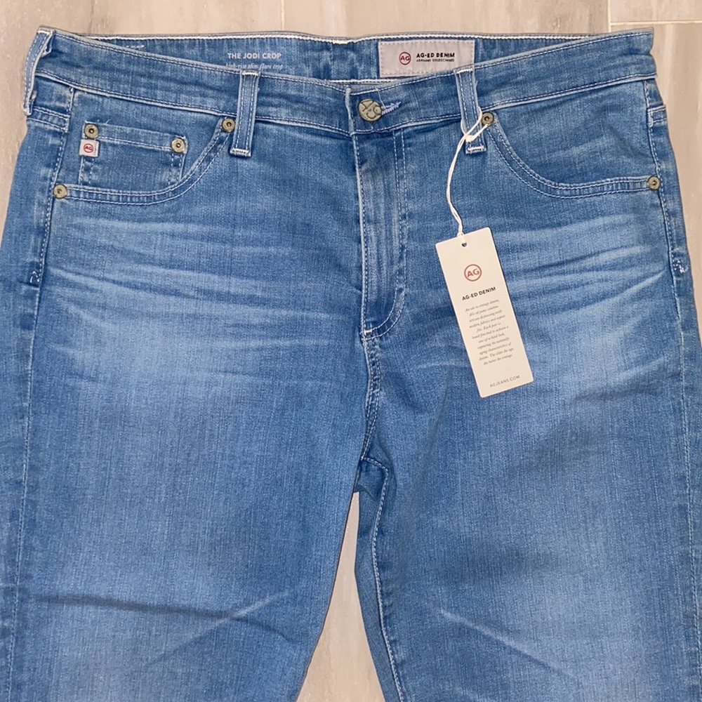AG Adriano Goldschmied The Jodi High Rise Crop Slim Flare, 32x27, NWT, $245 MSRP - Picture 10 of 12